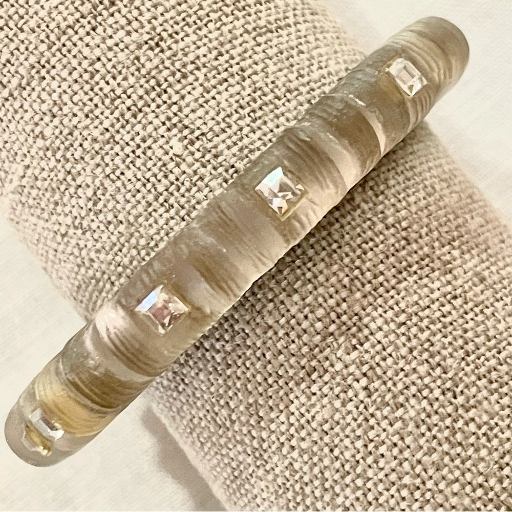 Alexis Bittar lucite hinged bracelet